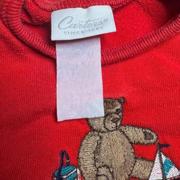 Vintage/Y2K Carters Red Bear Romper - Picture 3 of 3